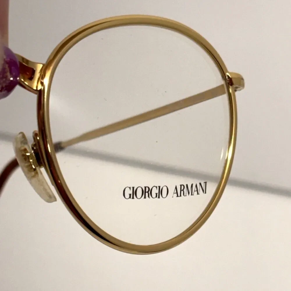 Vtg Giorgio Armani 152 764 Eyeglass Frames 49-20 140 Brown Tortoise Made Italy